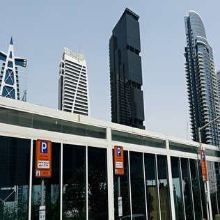 RTA parking signs in Dubai