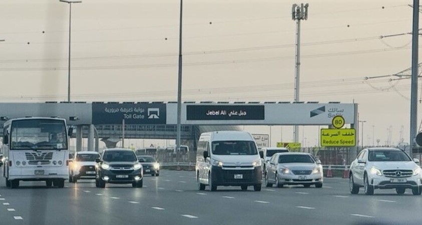 Salik toll gate on Sheikh Zayed Road